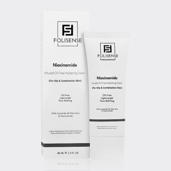 کرم آبرسان نیاسینامید فولیسنس Folisense Infused Oil-Free Hydrating Cream 40ml