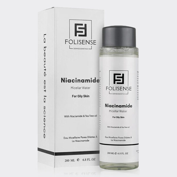 2-folisense-niacinamide-toner.jpg تونر پوست چرب نیاسینامید فولیسنس Folisense Niacinamide Toner For Oily Skin 200ml