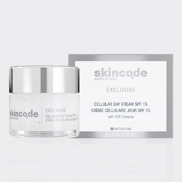 کرم روز سلول‌ساز و ضد چروک اسکین کد Skincode Cellular SPF15 Day Cream 50ml